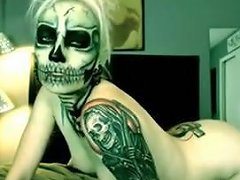 Perverted Slender Pale Frightening Gothic Webcam Nympho Went Solo